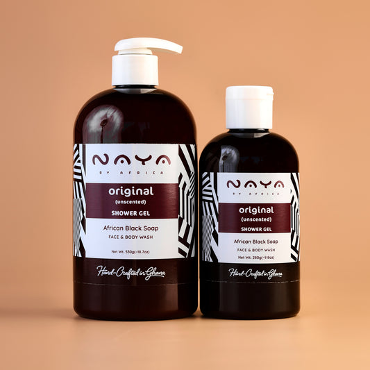 Original (Unscented) African Black Soap Shower Gel