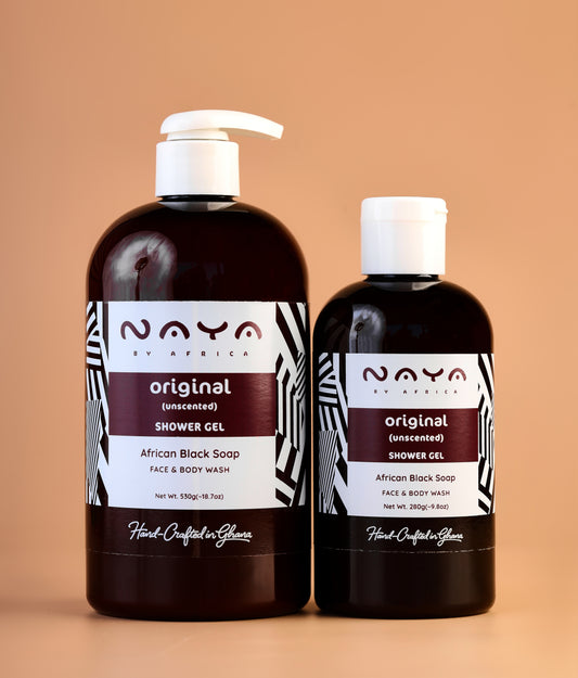 Original (Unscented) African Black Soap Shower Gel