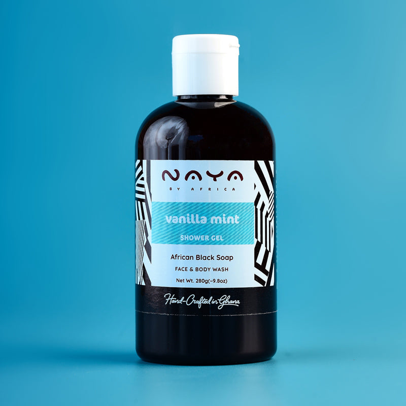 Vanilla Mint African Black Soap Shower Gel