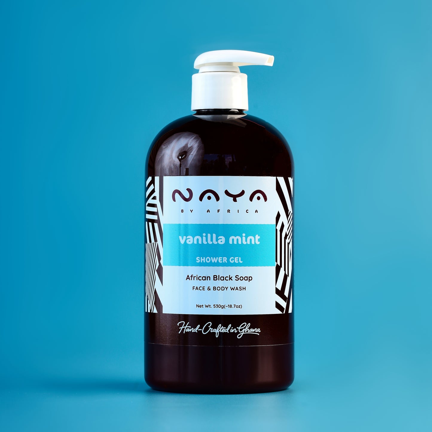 Vanilla Mint African Black Soap Shower Gel