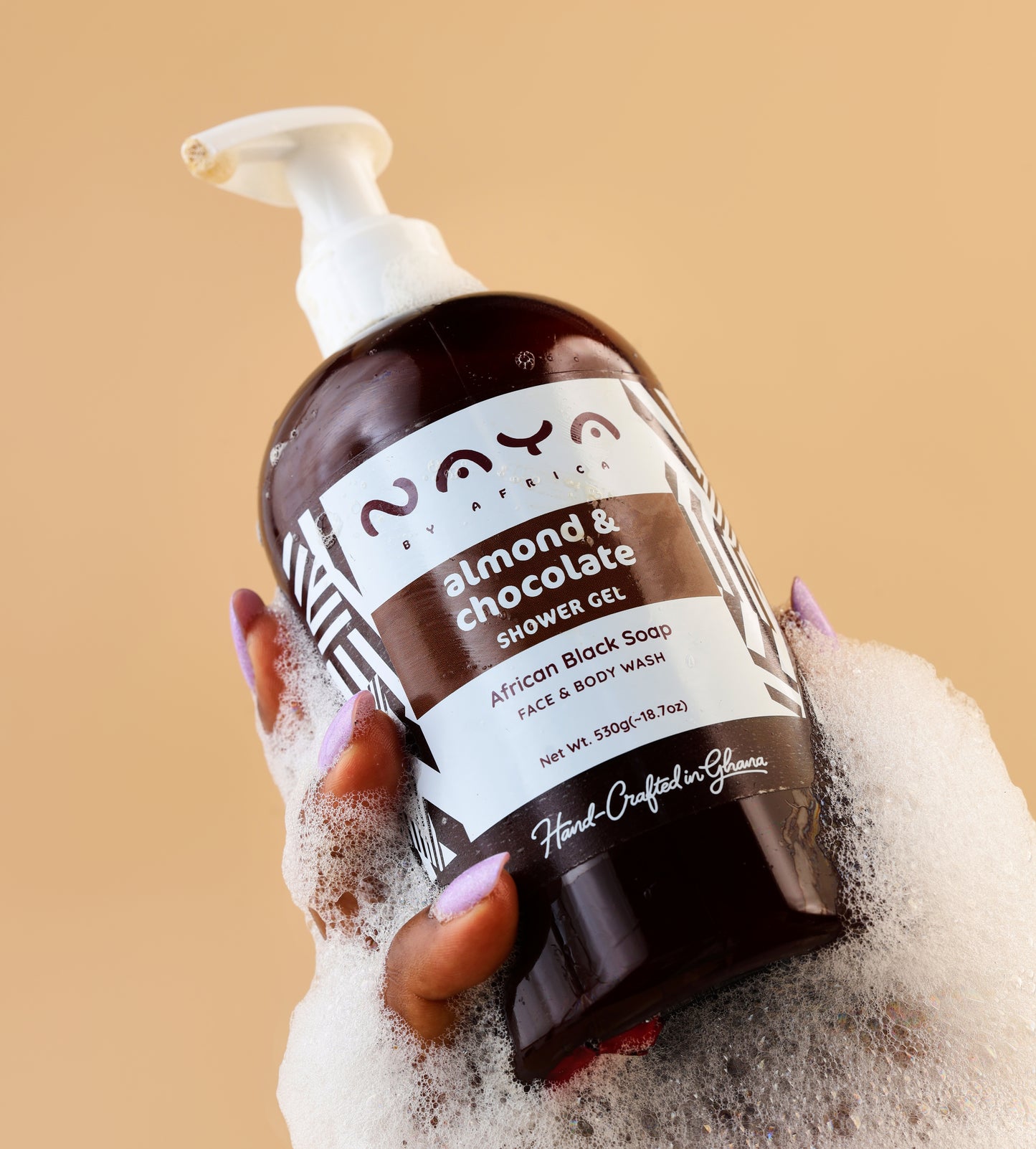 Almond & Chocolate African Black Soap Shower Gel